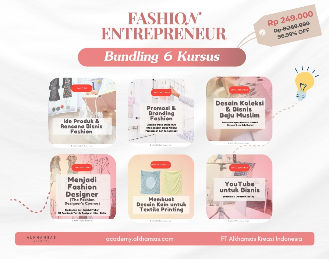 Bundling 6 Kursus (Fashion Entrepreneur)